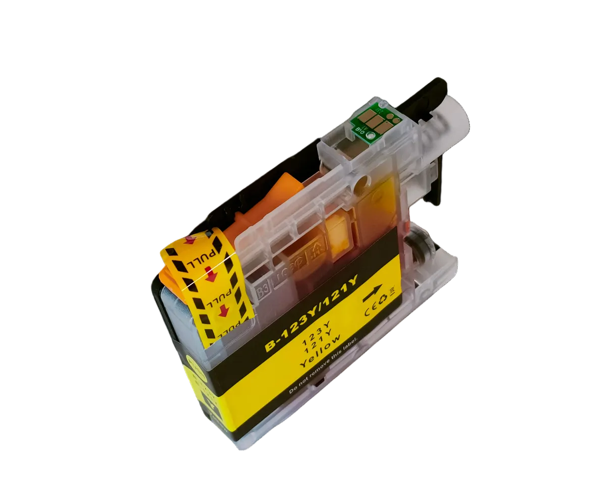 Huismerk Brother LC 123Y Geel compatibel
