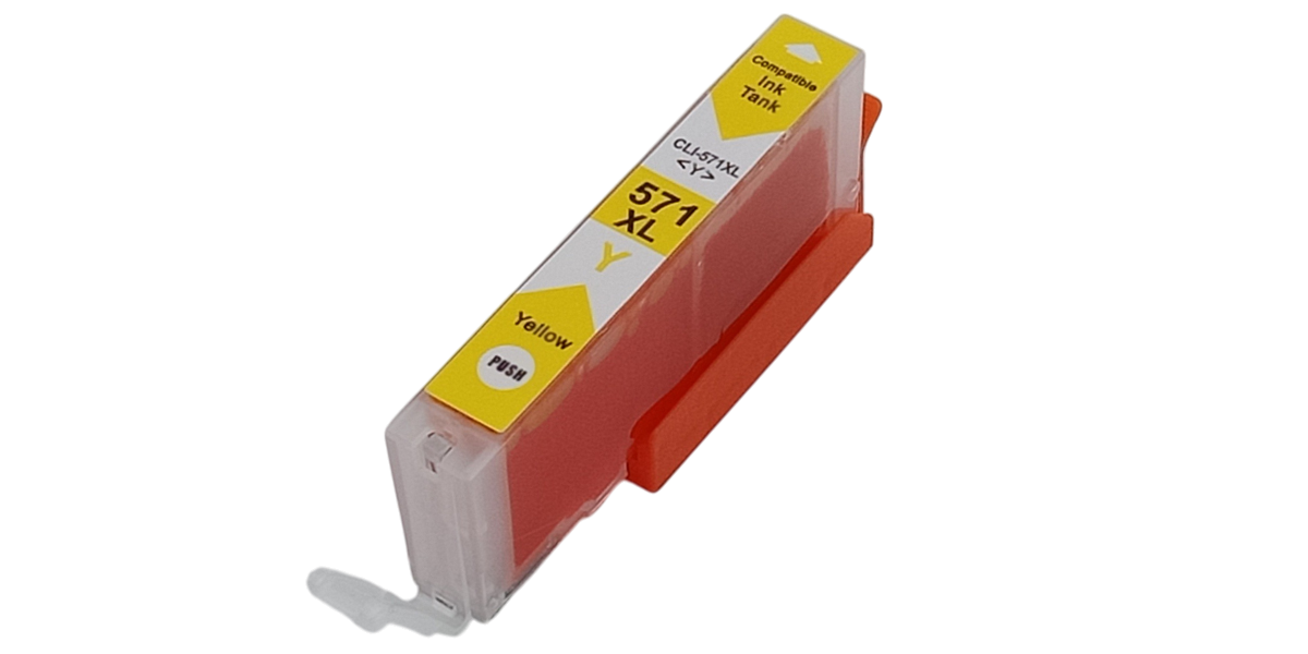 Huismerk voor Canon CLI-571XL Geel (compatibel)