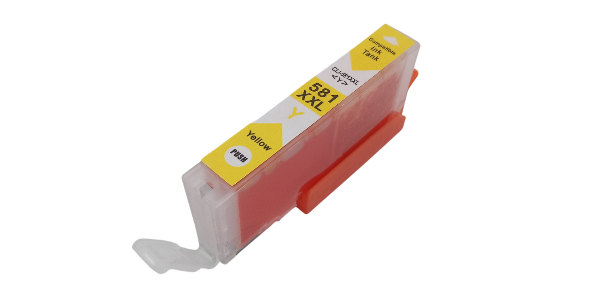 Huismerk voor Canon CLI-581 geel (compatibel)-Inktcartridge XL