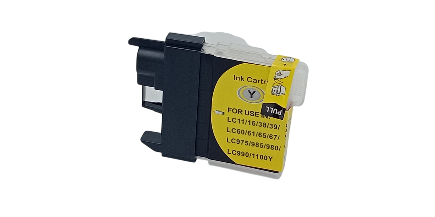 Huismerk voor Brother LC-980 gele compatibel intktcartridge