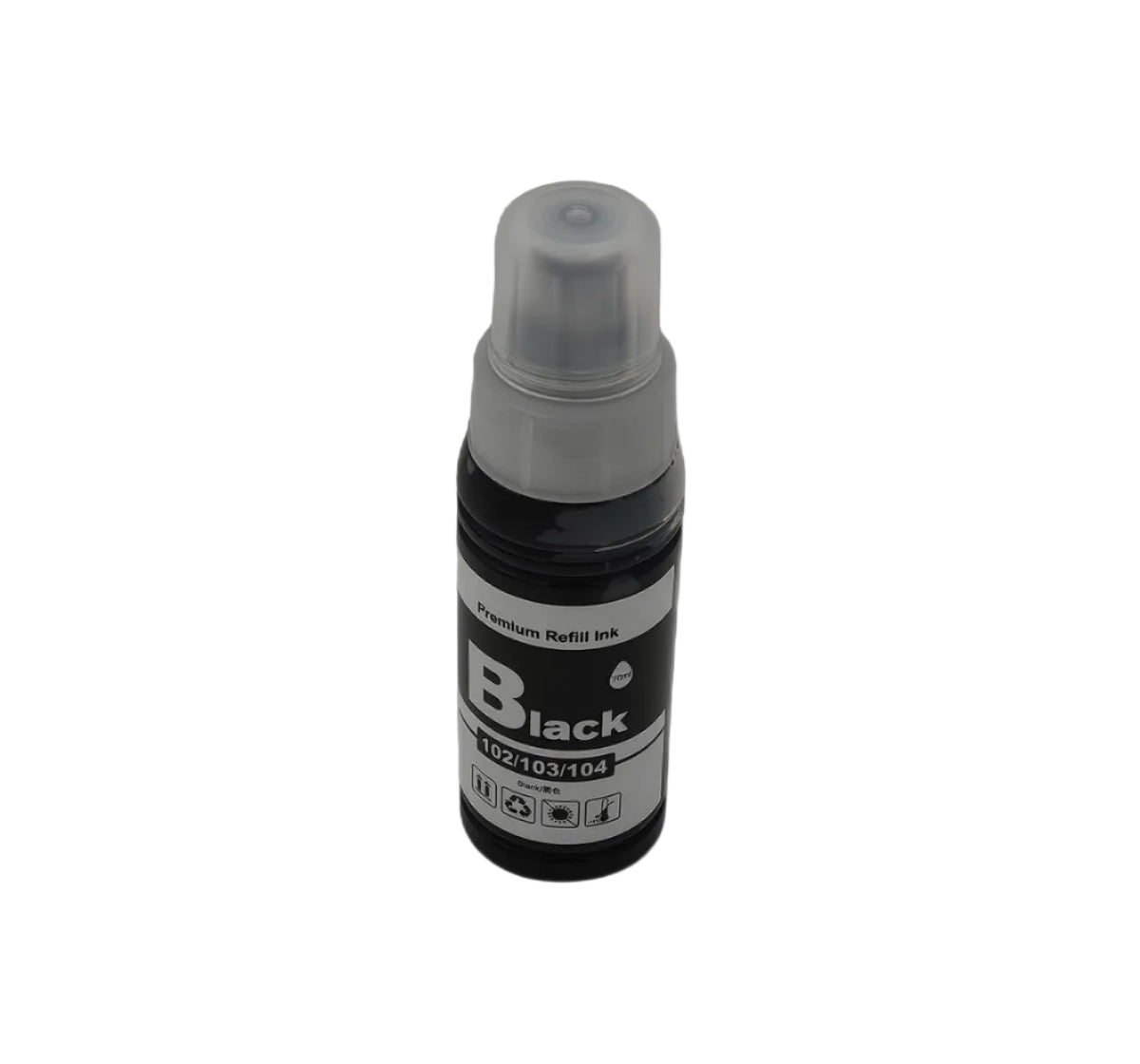 Huismerk voor Epson EcoTank Inkt 104/102/103 Compatibel zwart