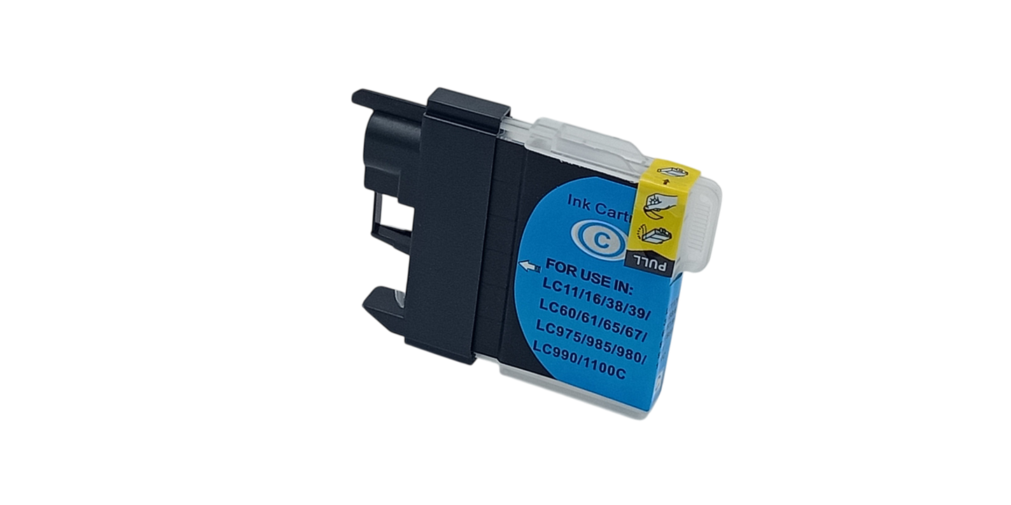 Huismerk voor Brother LC-980 cyaan compatibel intktcartridge