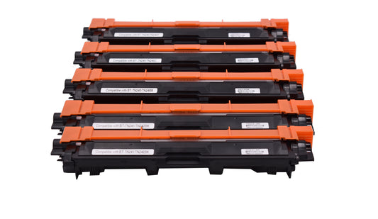 Huismerk Toner  Brother TN241/242 4 kleurenset 2x zwart