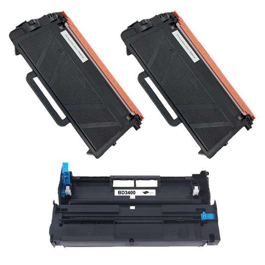 Huismerk Drum en Toners voor Brother TN-3512 + Dr-3400 Drum compatibel multipack
