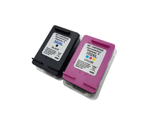 Huismerk voor HP 302XL Inkt Cartridge Multipack Zwart + Kleur Compatibel