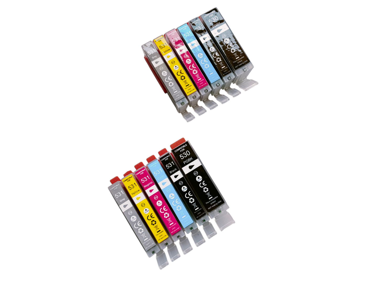 Huismerk voor Canon PGI-530XL/ CLI-531XL Multipack compatibel - 1 of 2 sets Voordeelverpakking