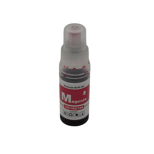 Huismerk voor Epson EcoTank Inkt 104/102/103 Compatibel Magenta
